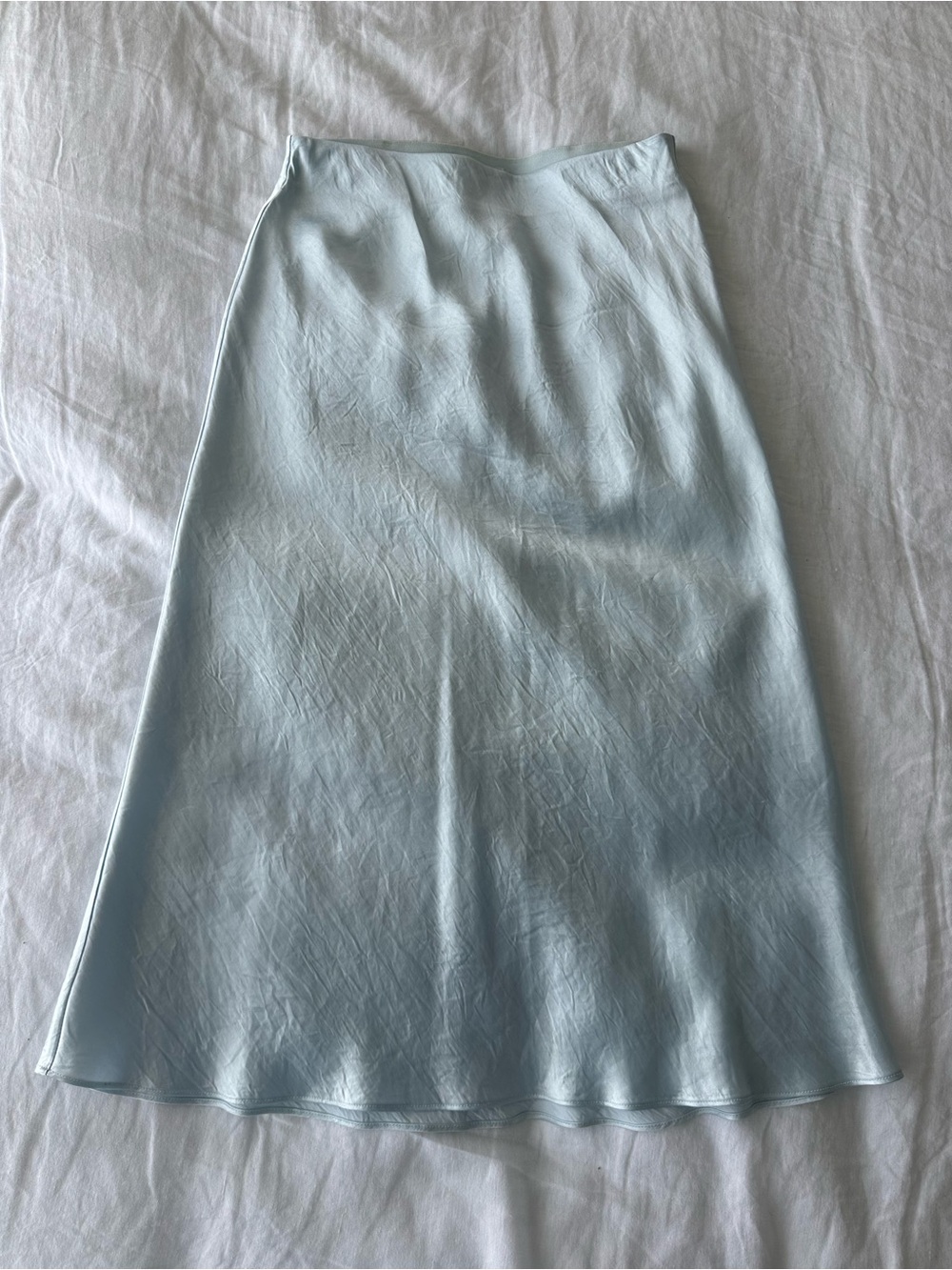 Aritzia satin midi skirt - Picture 2 of 6